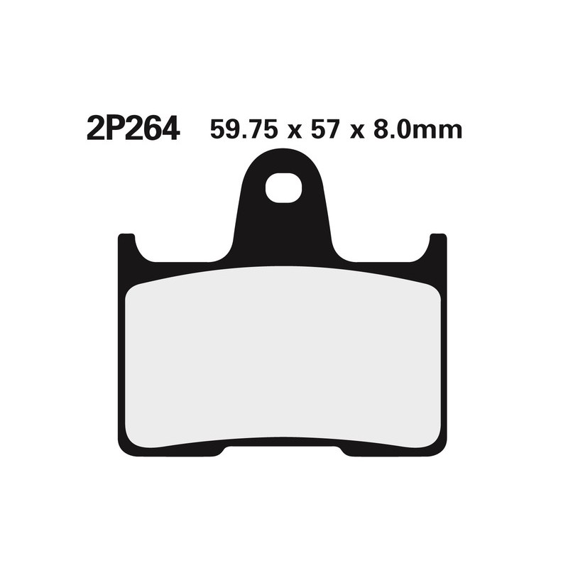 Juego pastillas de freno NISSIN 2P264ST Tra. 1200 XT