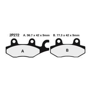 Juego pastillas de freno NISSIN 2P272NS Tra. 1050 TIGER 04-09