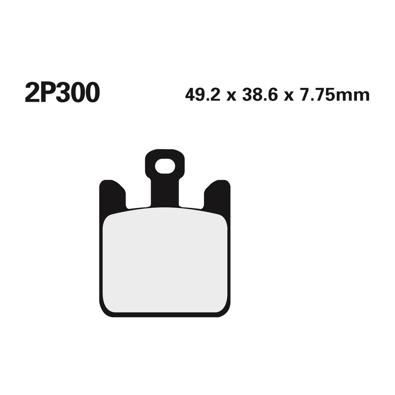 Juego pastillas de freno NISSIN 2P300ST Del. ZX10-R 04-07