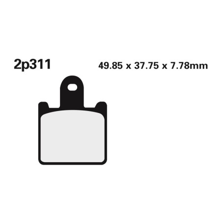 Juego pastillas de freno NISSIN 2P311ST ZX6R/Z1000 07