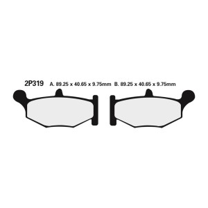 Juego pastillas de freno NISSIN 2P319NS Tra. GSXR600-750 06
