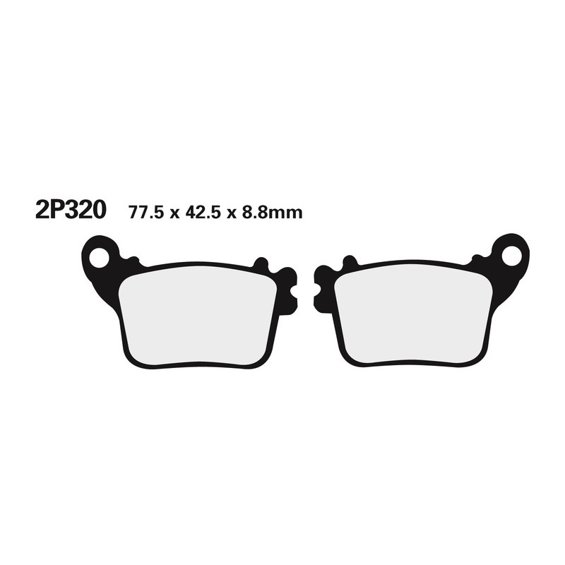 Juego pastillas de freno NISSIN 2P320ST Tra. CBR1000RR 06