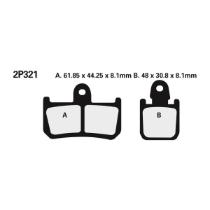 Juego pastillas de freno NISSIN 2P321ST YZF-R1 07