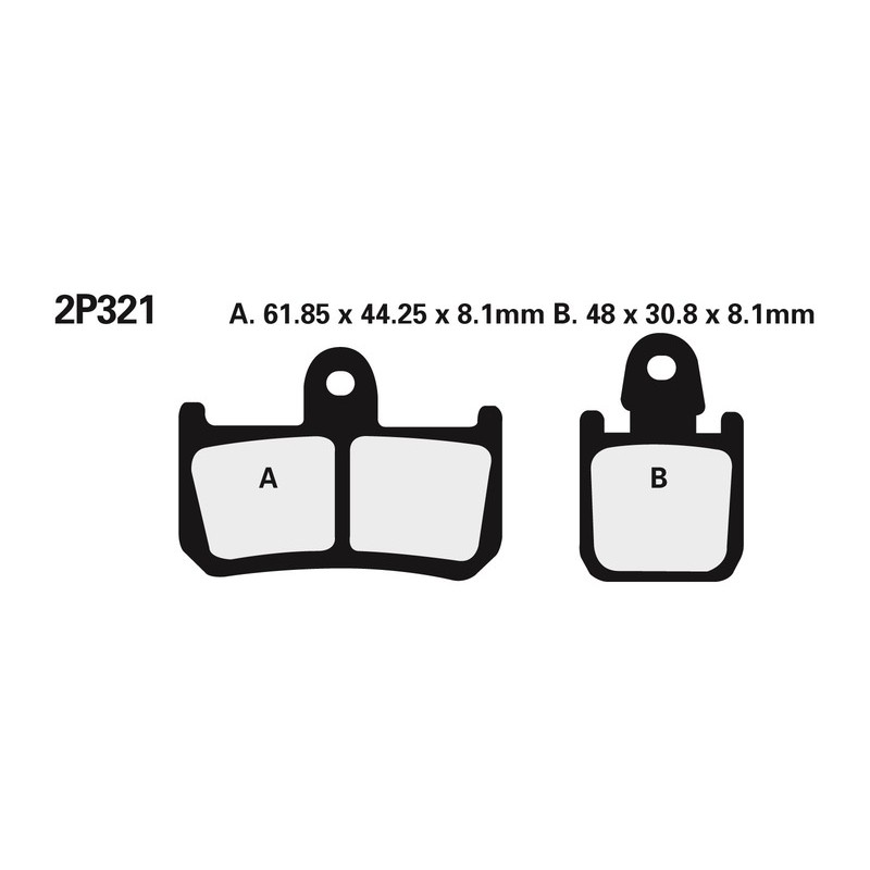Juego pastillas de freno NISSIN 2P321ST YZF-R1 07