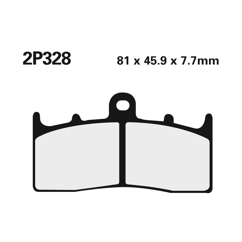 Juego pastillas de freno NISSIN 2P328ST Del. BMW