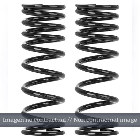 Muelle de amortiguador trasero YSS progresivo negro 46-17-25-260