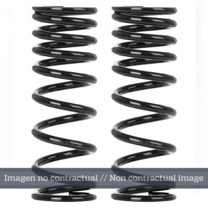 Muelle de amortiguador trasero YSS progresivo negro 46-25-35-180