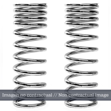 Muelle de amortiguador trasero YSS progresivo cromado 46-25-35-180