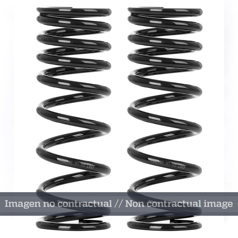 Muelle de amortiguador trasero YSS progresivo negro 46-30-50-140