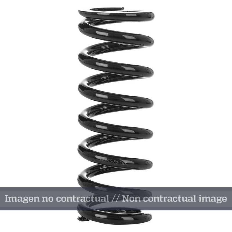 Muelle de amortiguador trasero YSS lineal negro 46-90-185