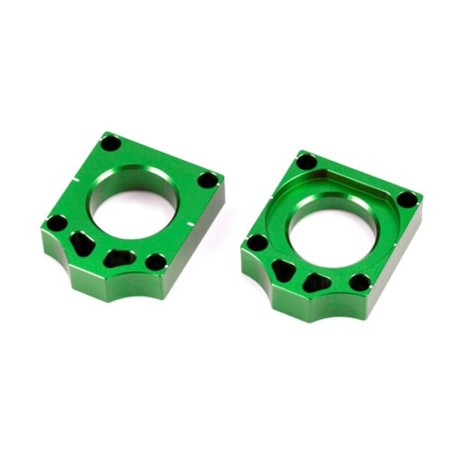 Tensores de eje trasero Kawasaki verde V PARTS