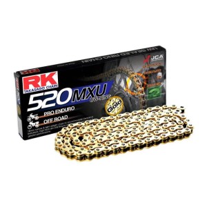 Cadena RK GB520MXU con 118 eslabones oro