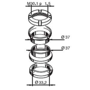 Kit rodamientos de columna de dirección BUZZETTI