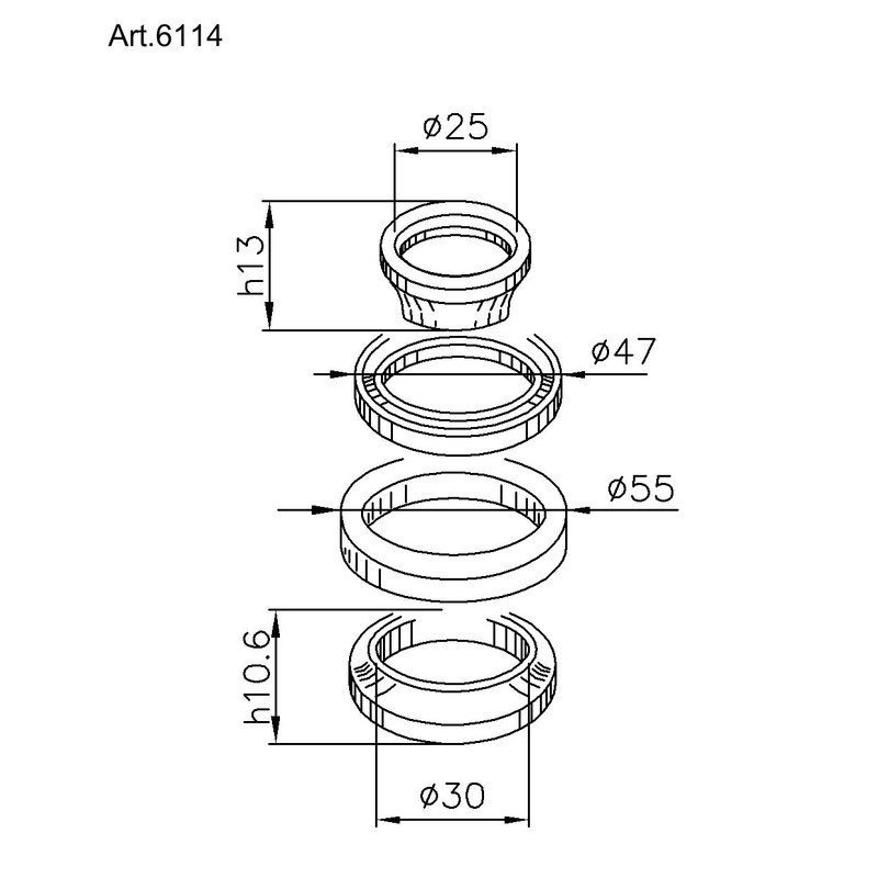 Kit rodamientos de columna de dirección BUZZETTI