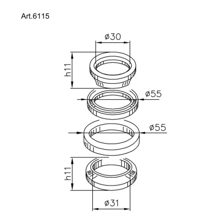 Kit rodamientos de columna de dirección BUZZETTI