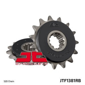 Piñón con goma anti-ruido JT SPROCKETS acero 1381 - 520