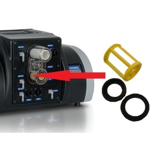 Filtro tubular con red y junta para TEXA GASBOX