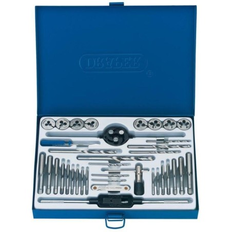 Kit machos de roscar y terrajas DRAPER 37uds