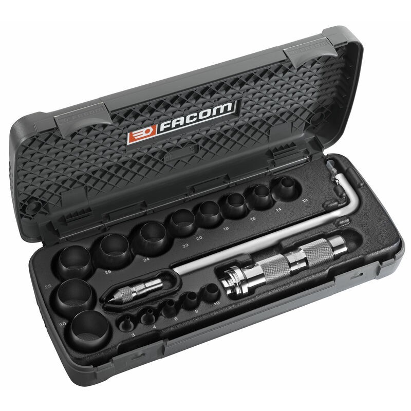 Caja sacabocados FACOM ø3-30mm
