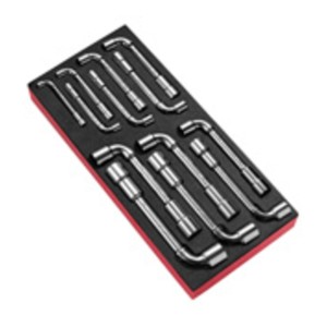 Módulo de 13 llaves de pipa abiertas métricas FACOM OGV