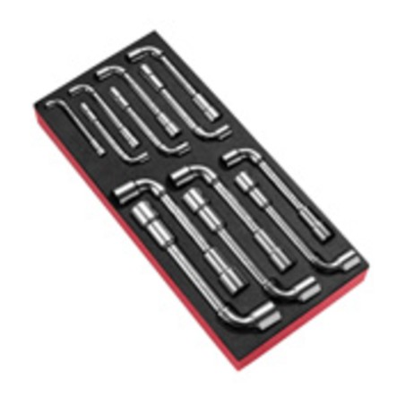 Módulo de 13 llaves de pipa abiertas métricas FACOM OGV