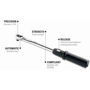 Llave dinamométrica EXPERT 3/8'' 10-50nm