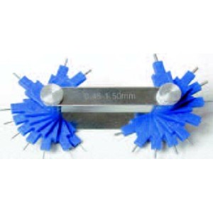 Galga para chiclés carburador 20 láminas paso desde 0´45 a 1´5mm BU...