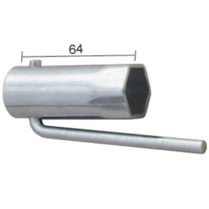 Llave de bujía para ciclomotores plegable hexágono 21mm BUZZETTI