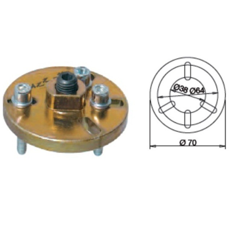 Extractor de volante magnético BUZZETTI de 3 puntos - M6x1,00