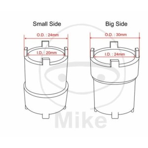 Vaso almenado cilíndrico JMP 4 Ranuras