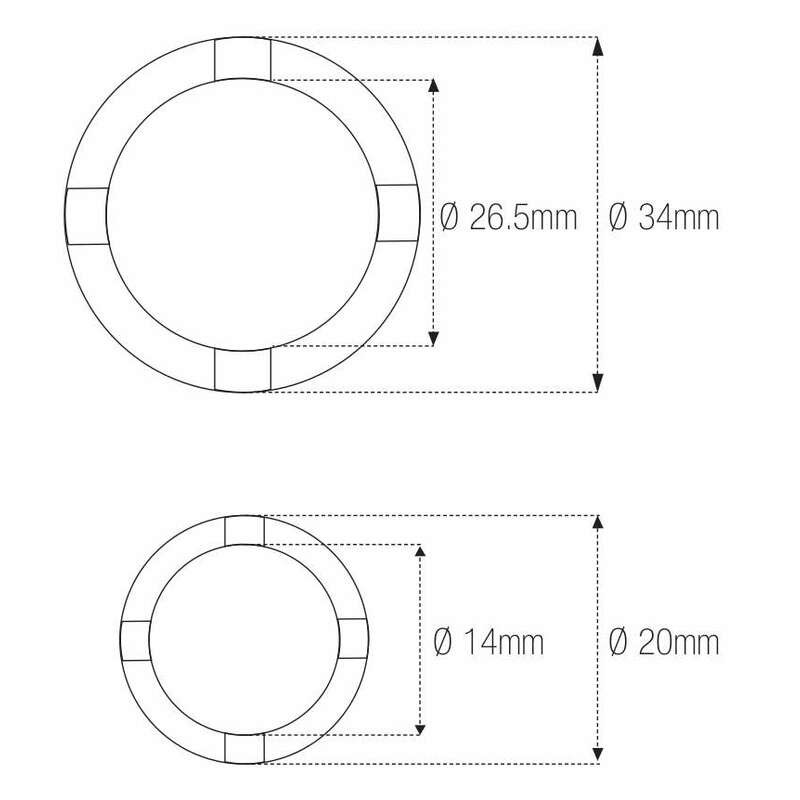 Vaso almenado cilíndrica con muescas MOTION PRO Suzuki