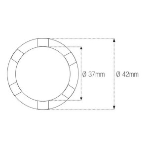 Vaso almenado cilíndrica con muescas MOTION PRO Yamaha