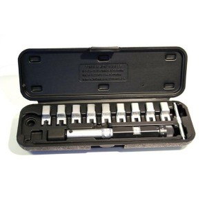 Llave dinamométrica para radios, 8 puntas de 5´1 a 6´9mm, 1 punta c...