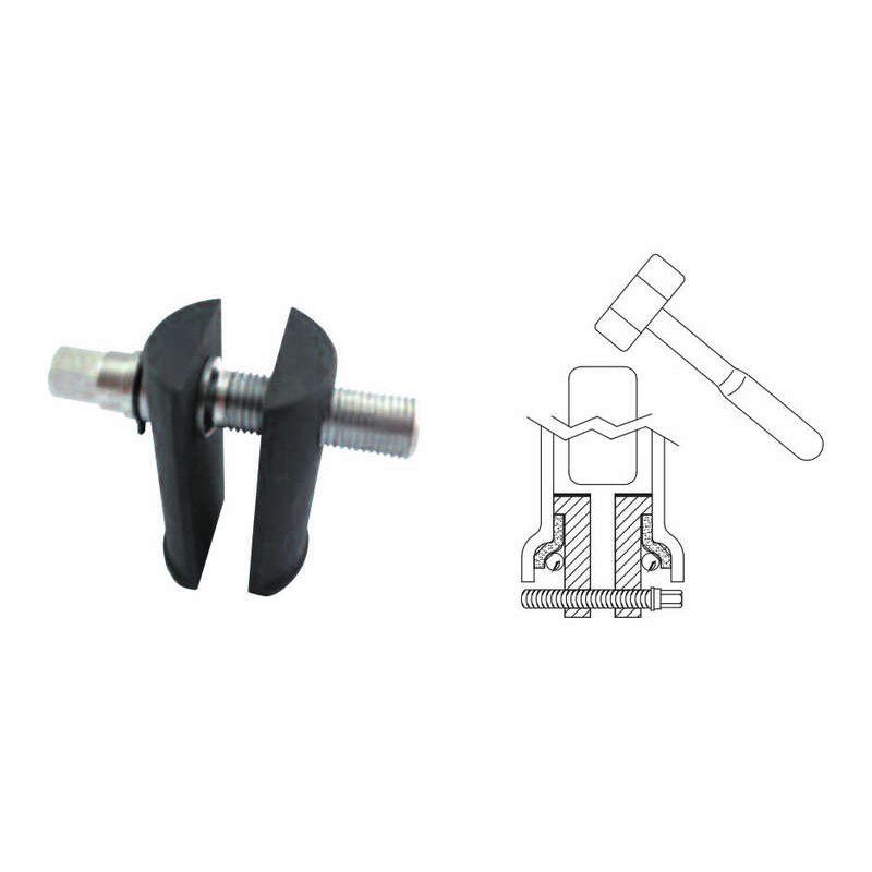 Extractor de anillos de rodamientos del tubo de dirección, diámetro...