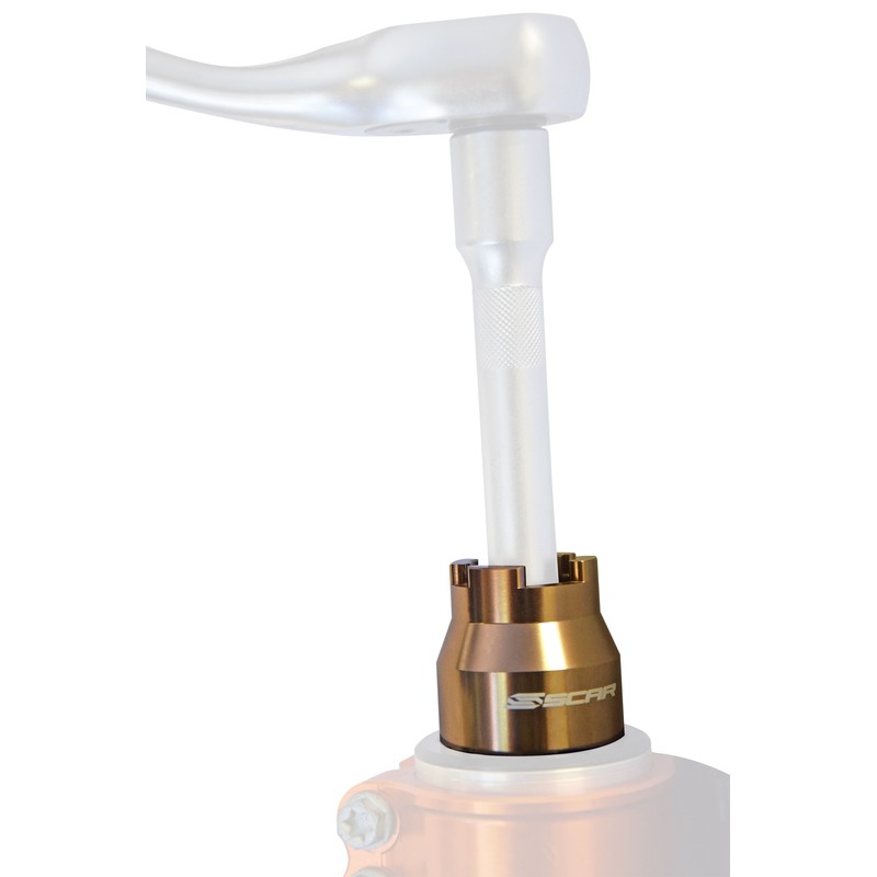 Llave SCAR 2 en 1 para desmontar tapones de horquilla WP