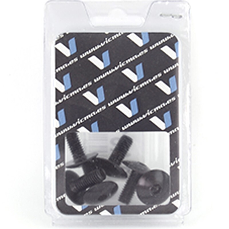 Kit 6 tornillos allen cabeza alomada M6x15mm negro V PARTS