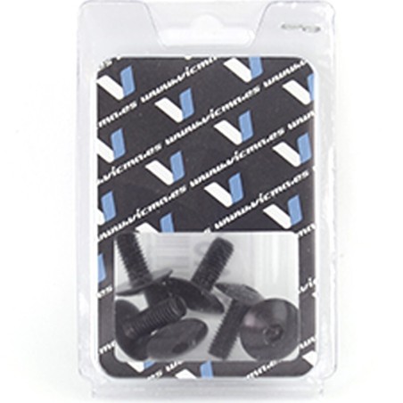 Kit 6 tornillos allen cabeza alomada M6x15mm negro V PARTS