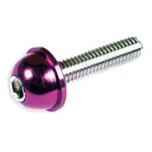 Kit 12 tornillos allen cabeza abombada M6x20 azul V PARTS