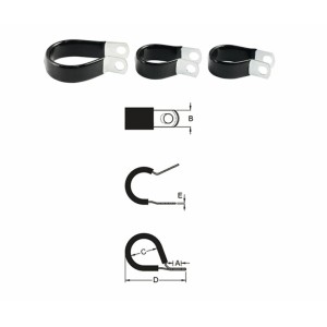 Aprieta cable BIHR inox de goma fino Ø19,1mm