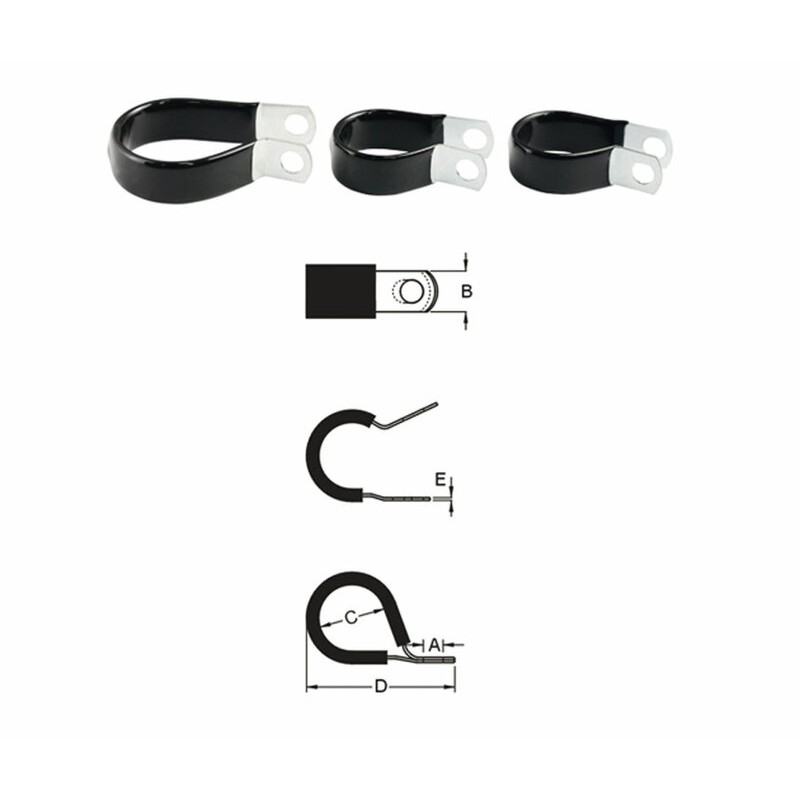 Aprieta cable BIHR inox de goma fino Ø19,1mm