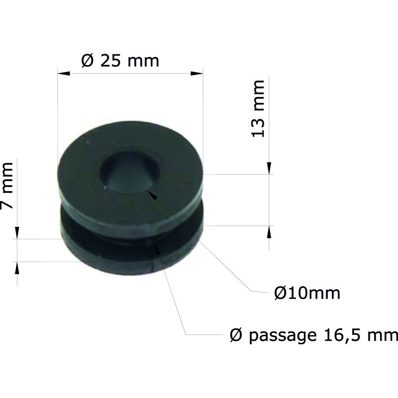 Silentblock Honda CR125R '90-99/escape 18334-KA3-830 GRM-103/10 (Ju...