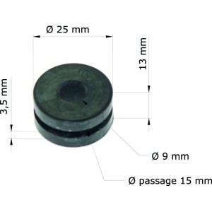 Silentblock Honda CR125R '83/Protector radiador 19051-KA3-710 GRM-1...