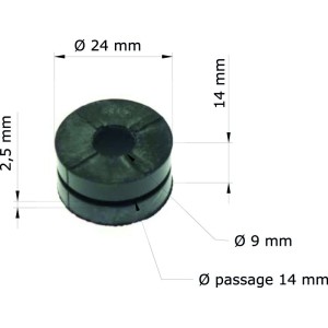 Silentblock Honda CRF450R,X 05-08/Radiador 19051-KRN-000 GRM-109/10...