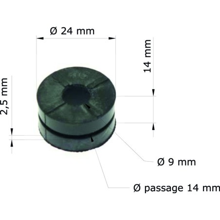 Silentblock Honda CRF450R,X 05-08/Radiador 19051-KRN-000 GRM-109/10...