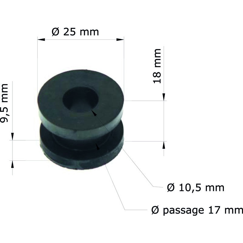 Silentblock Honda CRF250R 04-08/depósito 18334-ML3-680 GRM-118/10 (...