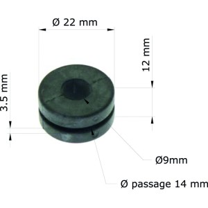 Silentblock Honda XR400R 96-02/Faro 17245-107-010 GRM-120/10 (Juego...