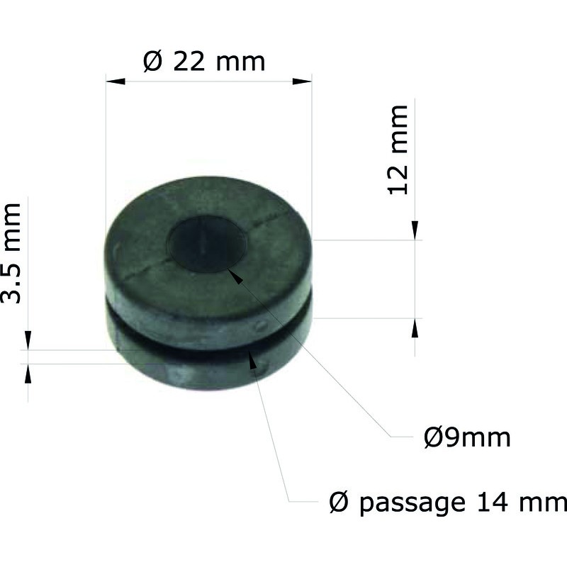 Silentblock Honda XR400R 96-02/Faro 17245-107-010 GRM-120/10 (Juego...