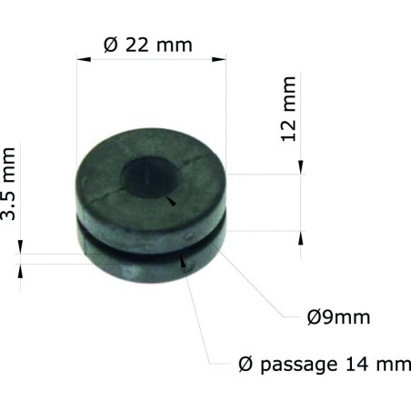 Silentblock Honda XR400R 96-02/Faro 17245-107-010 GRM-120/10 (Juego...