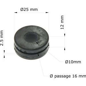 Silentblock Honda CBR900RR 92-94/Faro 19051-KA4-000 GRM-126/10 (Jue...