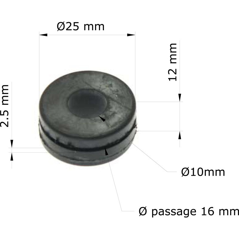 Silentblock Honda CBR900RR 92-94/Faro 19051-KA4-000 GRM-126/10 (Jue...